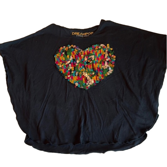 Dreampop by Cynthia Rowley Sequined Circle Tee - Picture 1 of 4